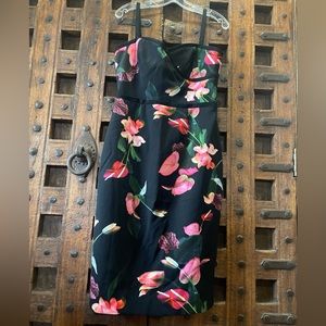 NWT Black Halo Floral Dress Size 10